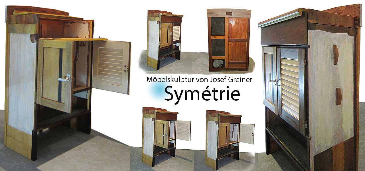 Symetire Pfeilerschrank von Josef Greiner